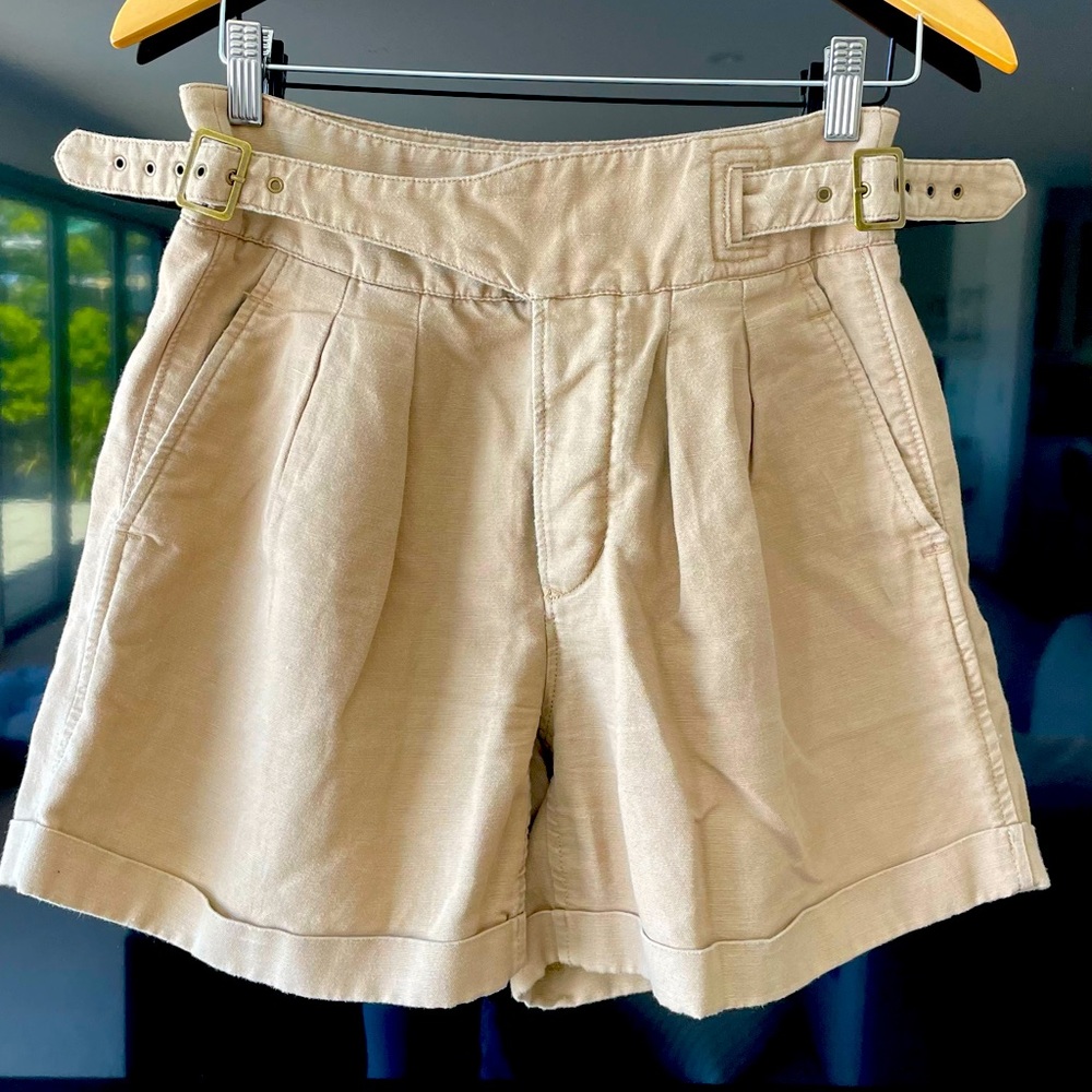 Banana Republic ARCHIVES LINEN-COTTON EXPLORER SHORTS, 2R.